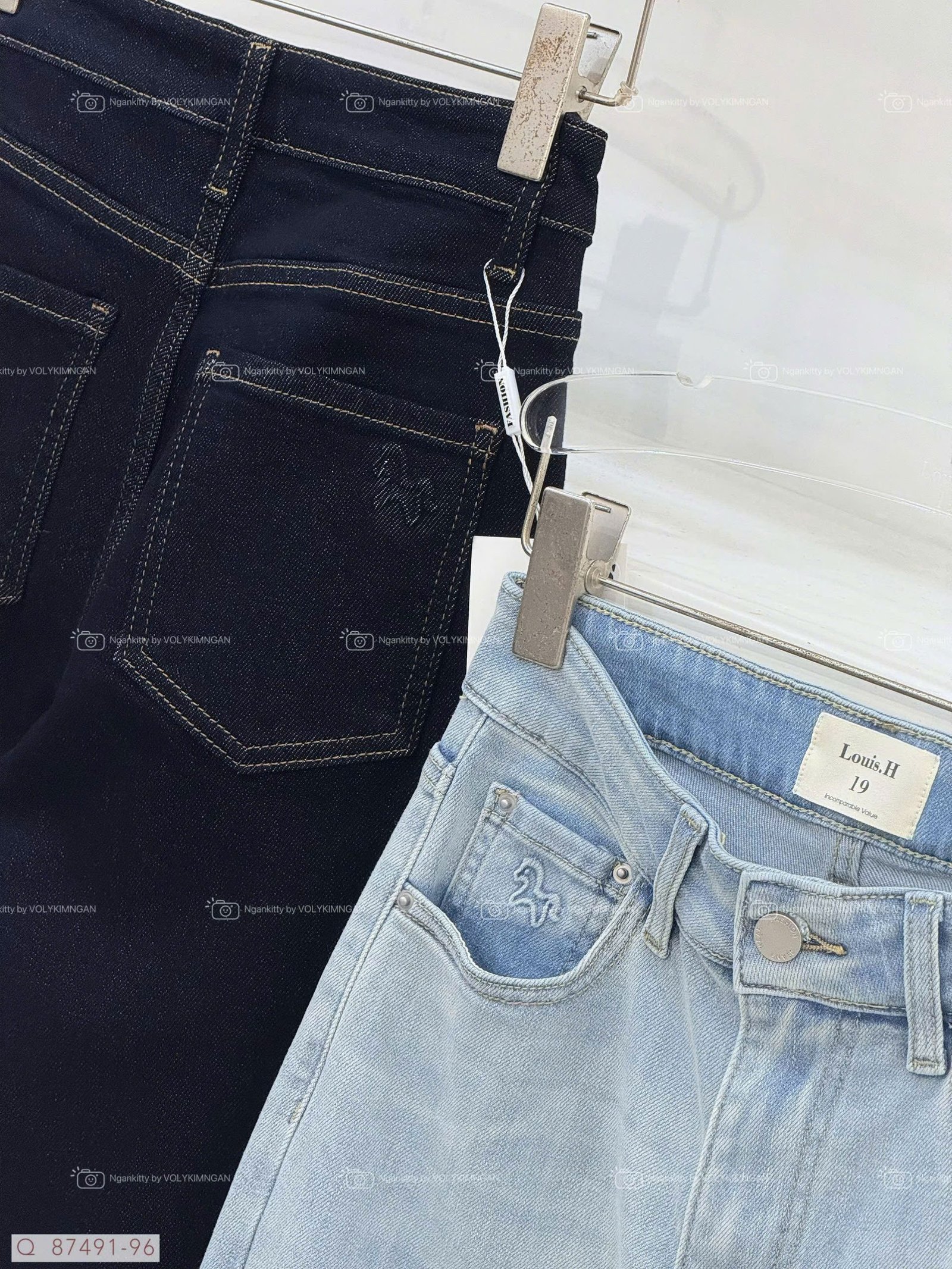 QUẦN JEAN SUÔNG ĐỨNG NGỰA DẬP - Hình ảnh 12