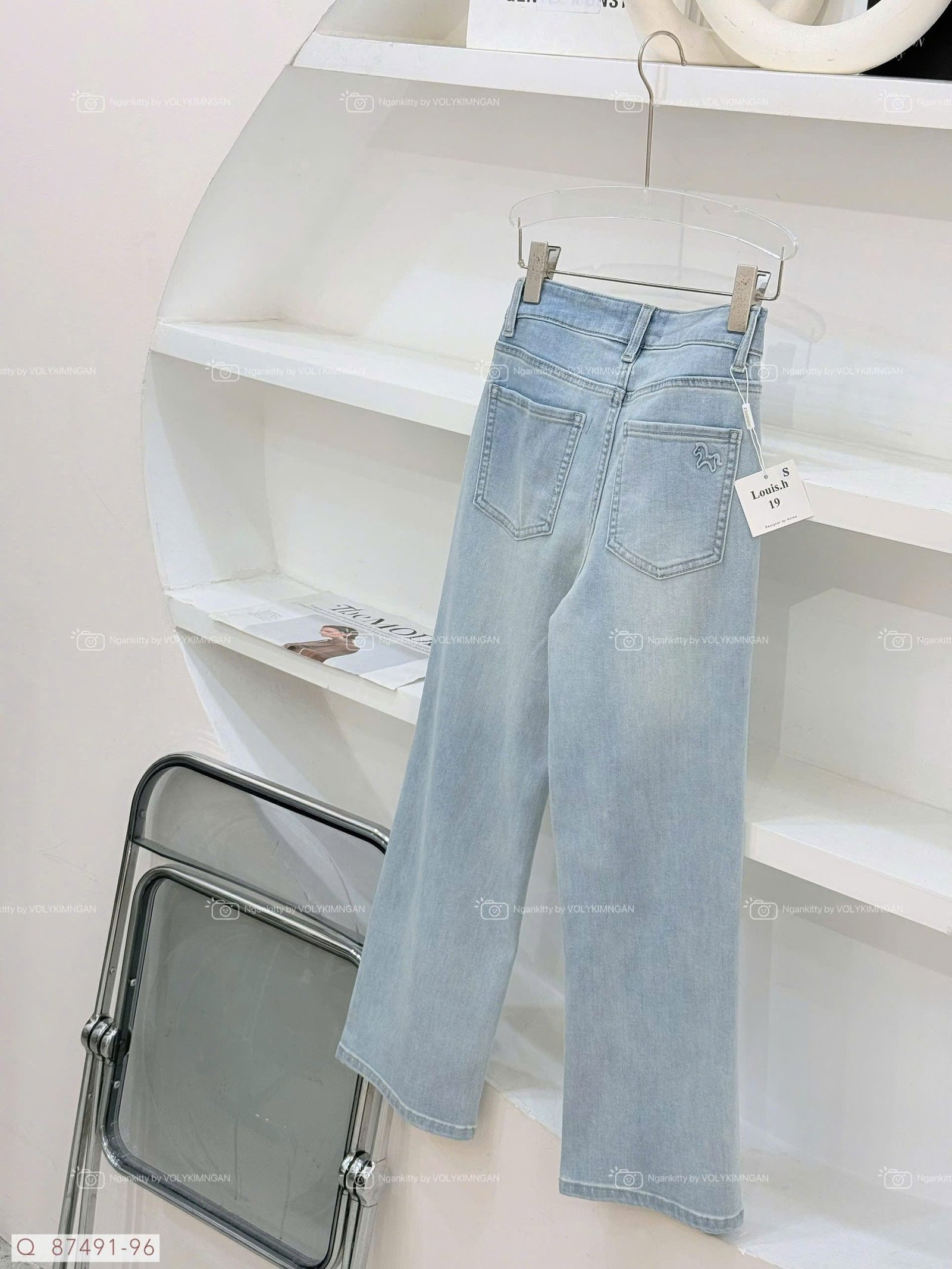 QUẦN JEAN SUÔNG ĐỨNG NGỰA DẬP - Hình ảnh 9