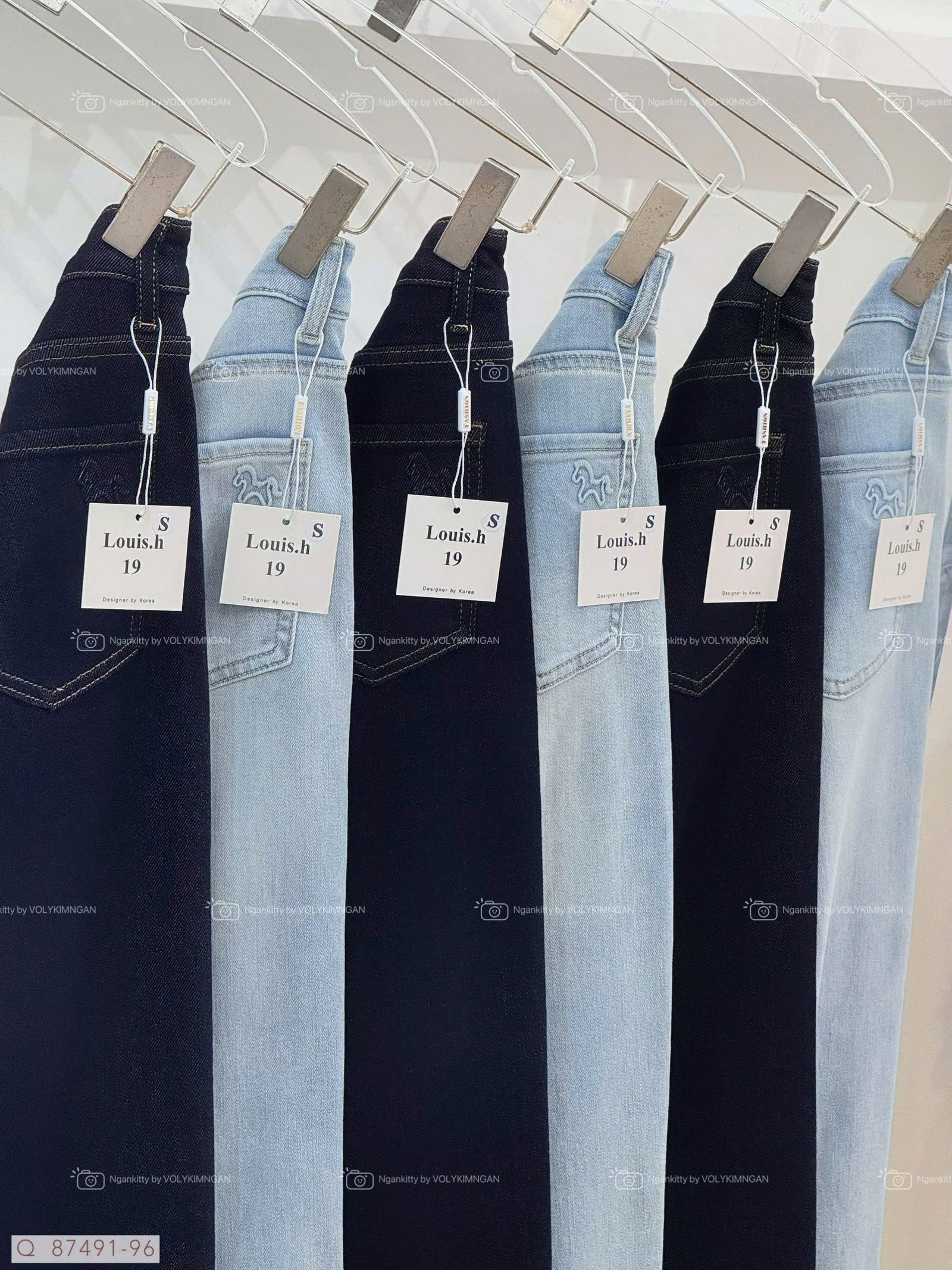 QUẦN JEAN SUÔNG ĐỨNG NGỰA DẬP - Hình ảnh 8