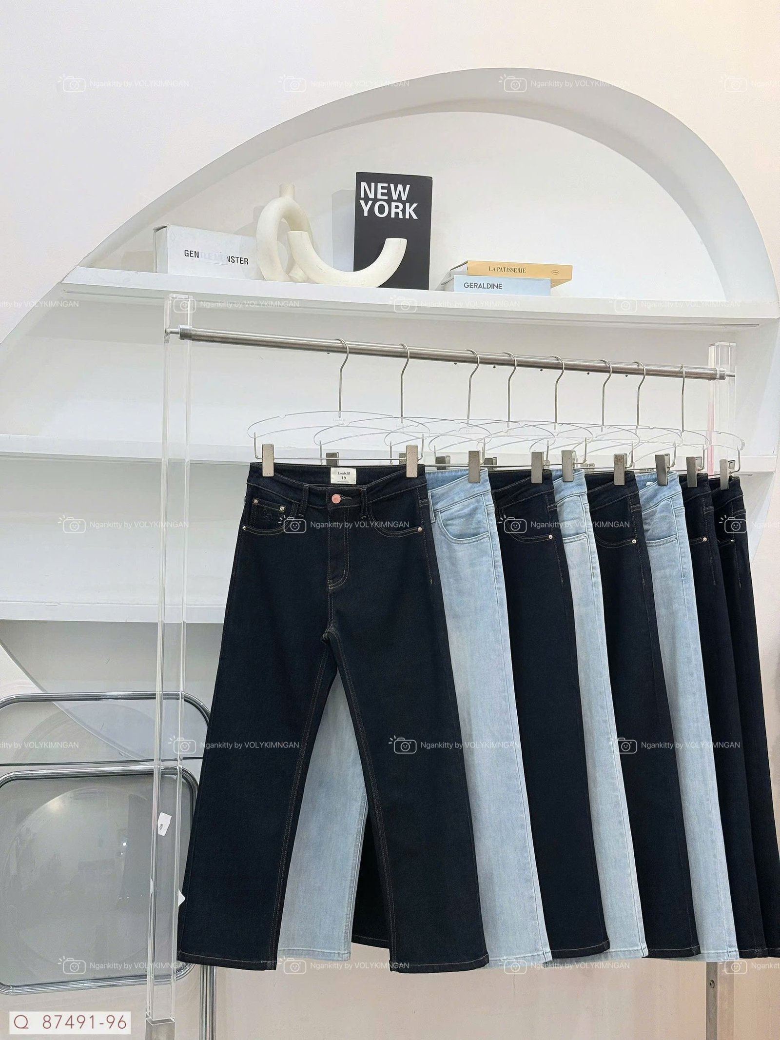 QUẦN JEAN SUÔNG ĐỨNG NGỰA DẬP - Hình ảnh 6