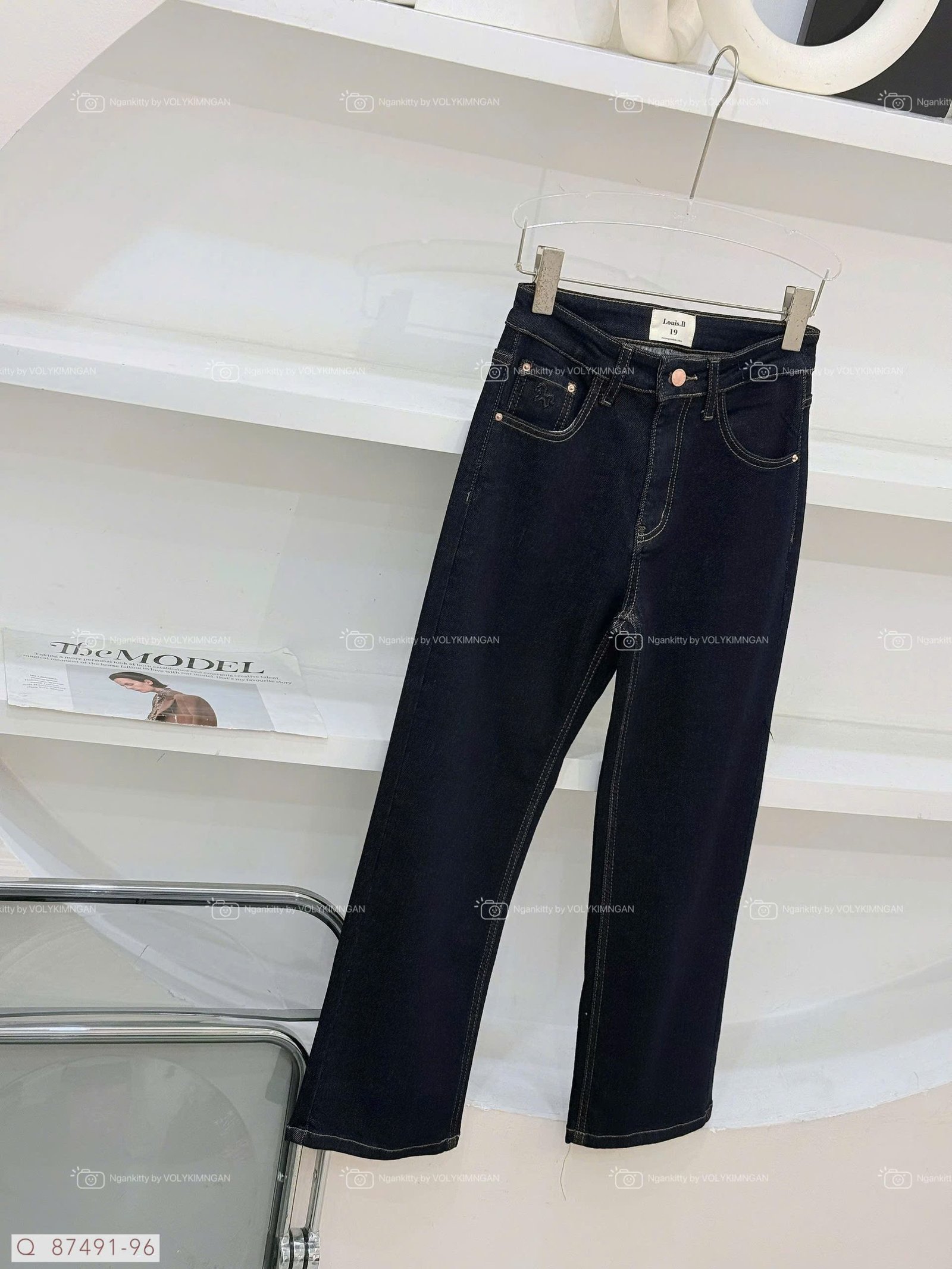 QUẦN JEAN SUÔNG ĐỨNG NGỰA DẬP - Hình ảnh 5