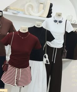 ÁO BABYTEE TRƠN CỔ CAO