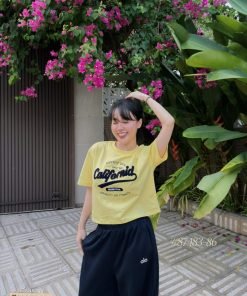 ÁO BOXY CALIFORNIA DẬP NỔI