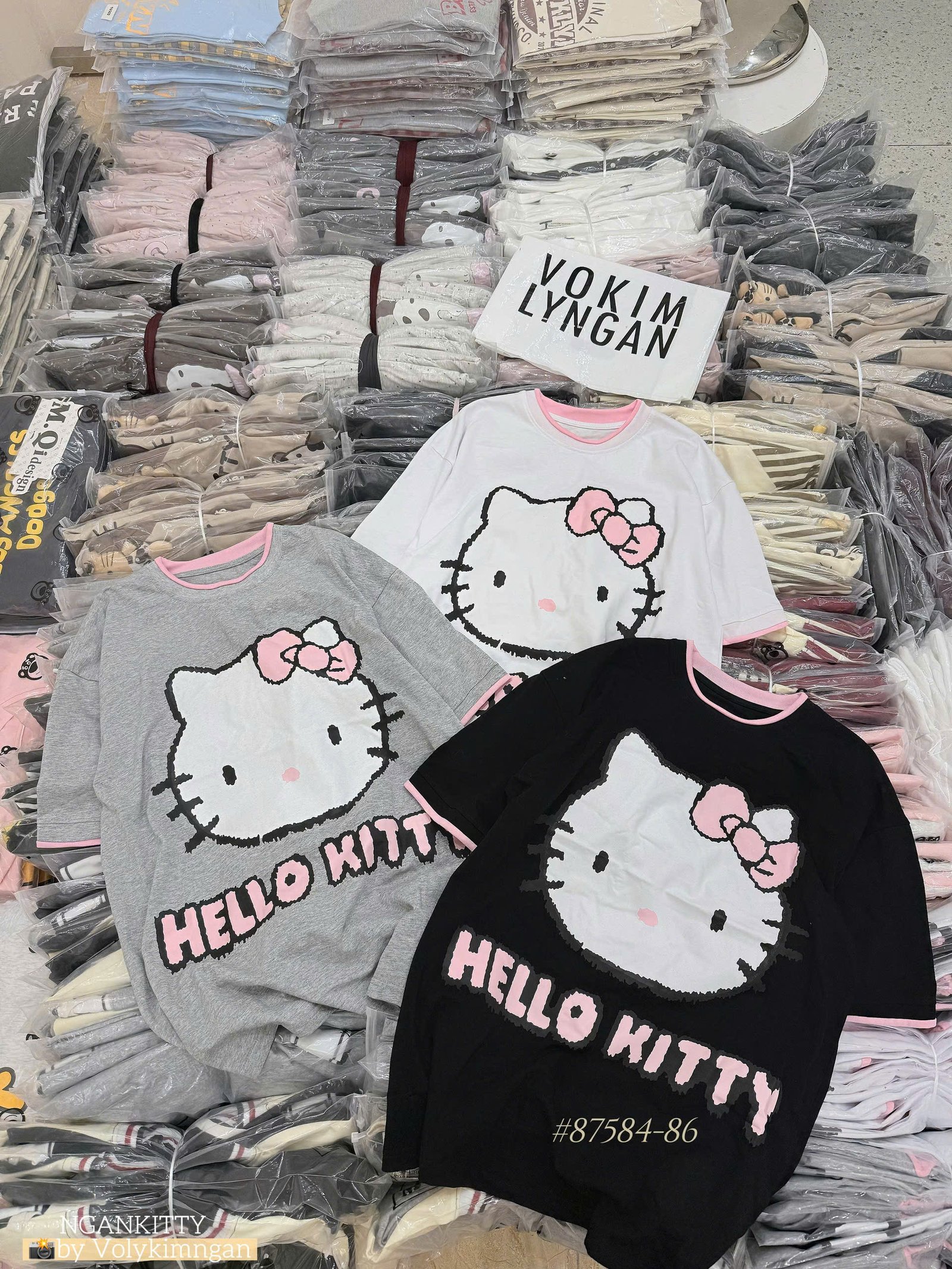 ÁO HELLOKITTY VIỀN HỒNG - Hình ảnh 5