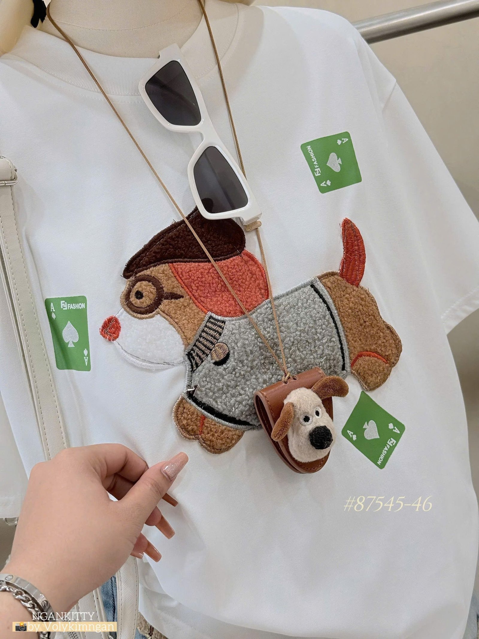 SET SHORT JEAN CHÓ THÊU NỔI - Hình ảnh 3