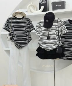 ÁO CK SỌC VIỀN CỔ