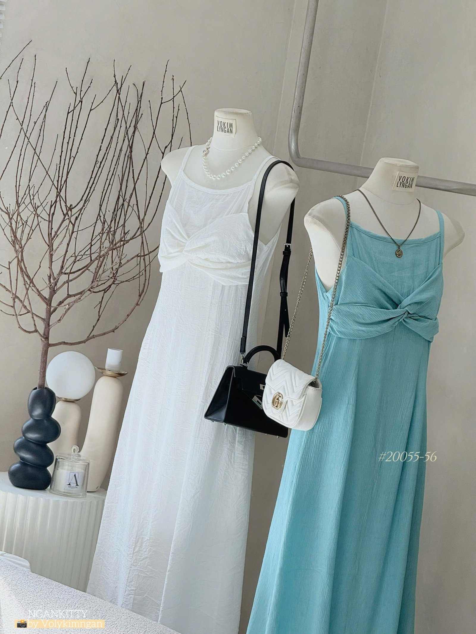 VÁY 2S LINEN XOẮN NGỰC