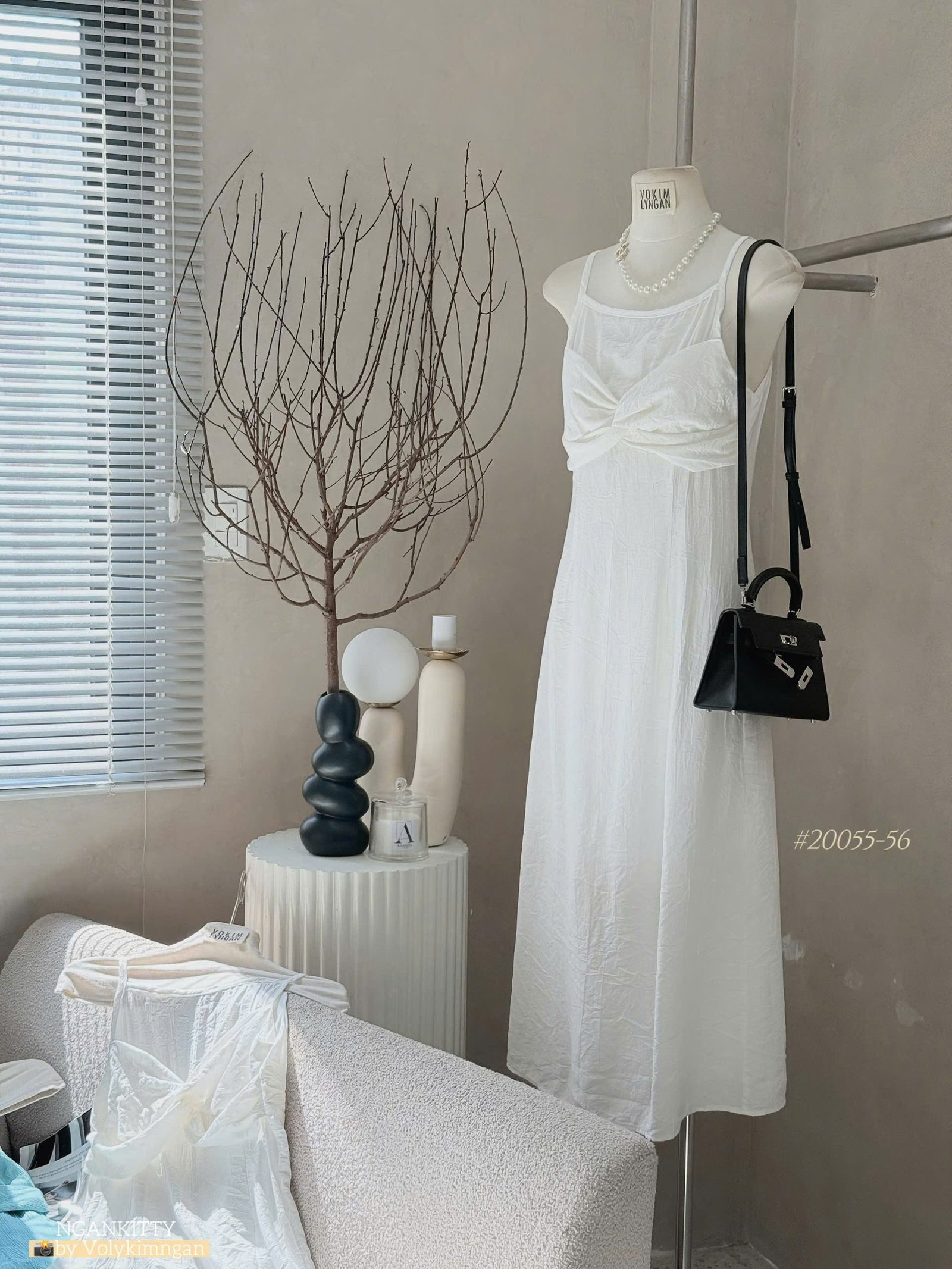 VÁY 2S LINEN XOẮN NGỰC - Hình ảnh 5