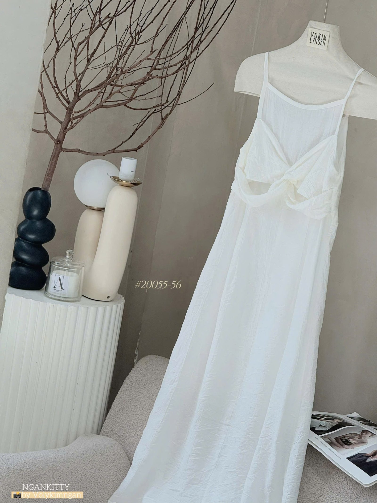 VÁY 2S LINEN XOẮN NGỰC - Hình ảnh 3