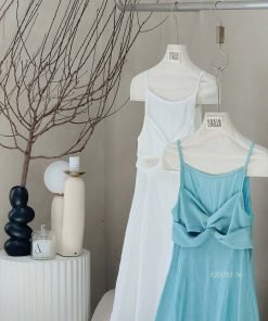 Alternative view of VÁY 2S LINEN XOẮN NGỰC