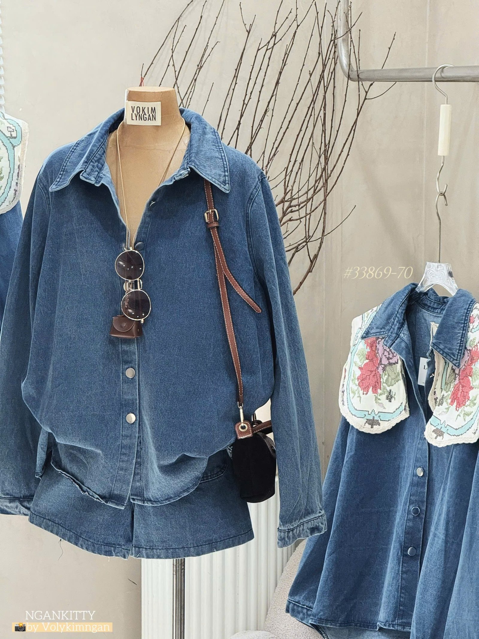 SET JEAN TD PHỐI YẾM THÊU CỔ - Hình ảnh 5