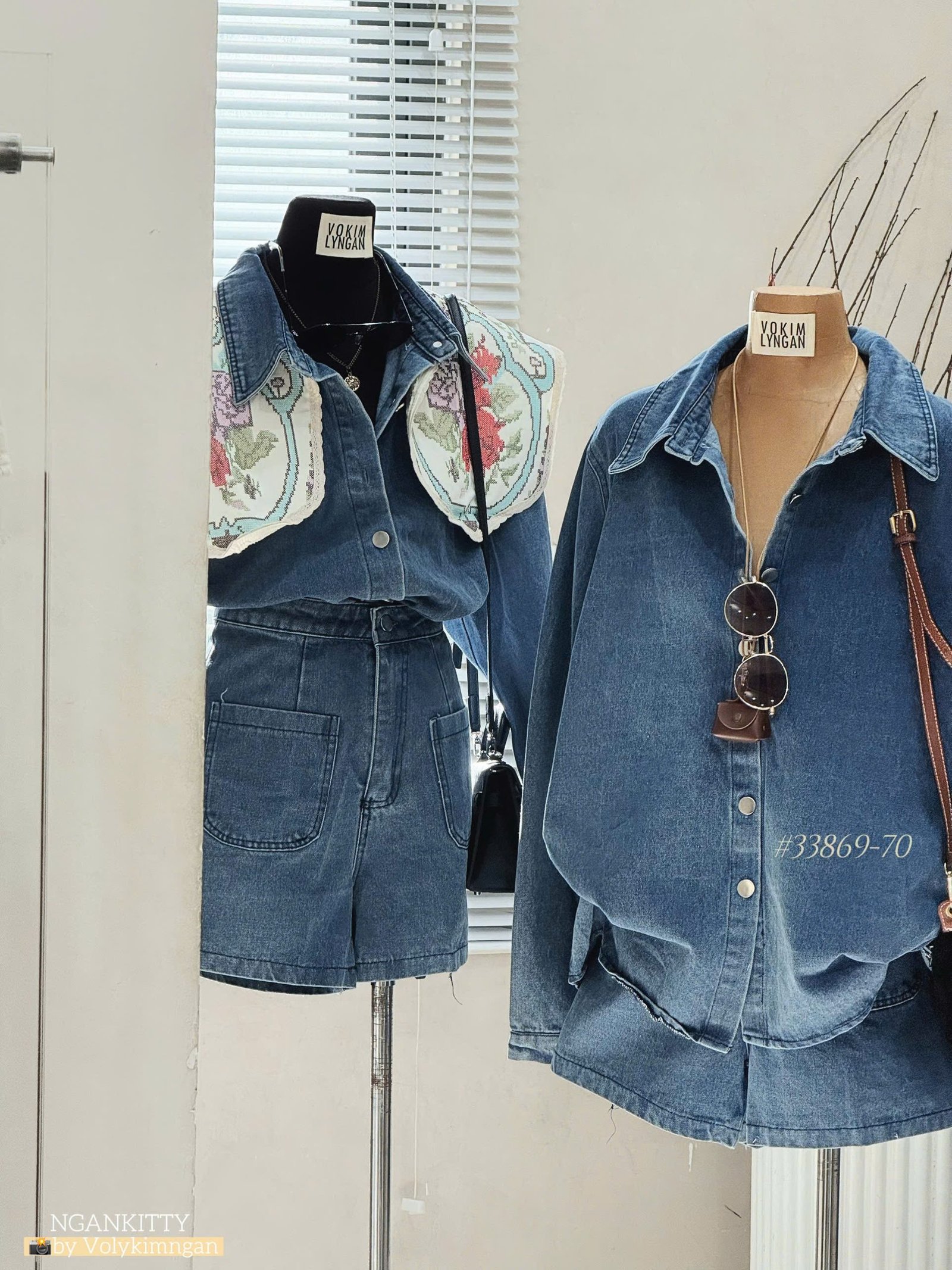 SET JEAN TD PHỐI YẾM THÊU CỔ - Hình ảnh 4