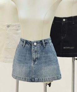 QUẦN VÁY JEAN TÚI XÉO
