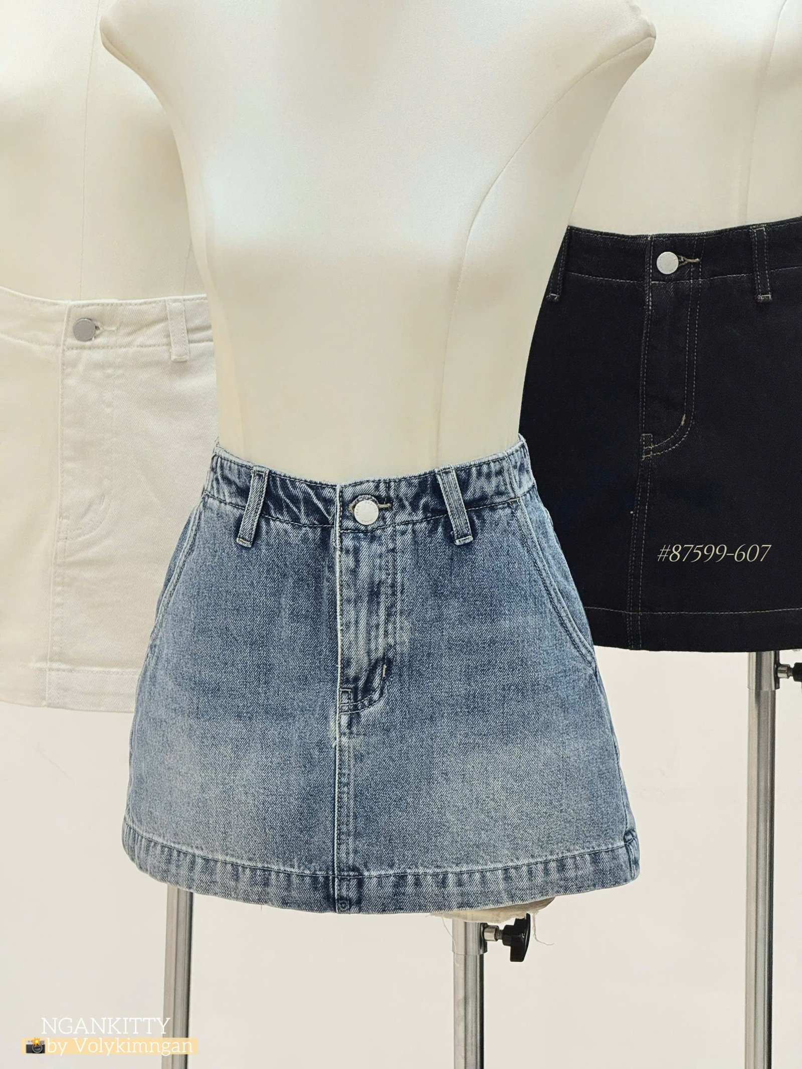 QUẦN VÁY JEAN TÚI XÉO