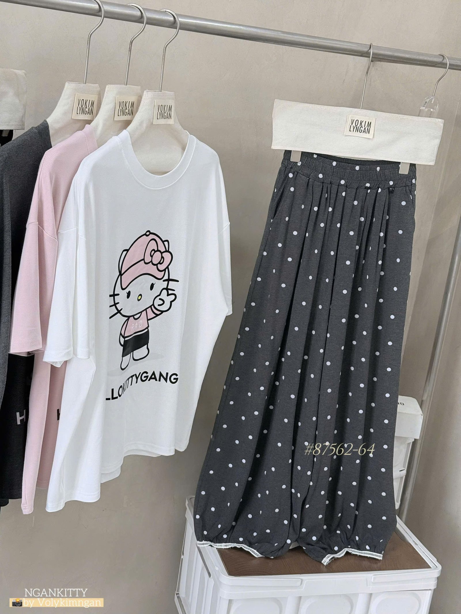 SET HELLOKITTYGANG QUẦN POM - Ảnh 7