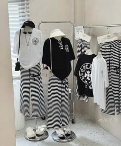 SET CHROMEHEART QUẦN SUÔNG SỌC F