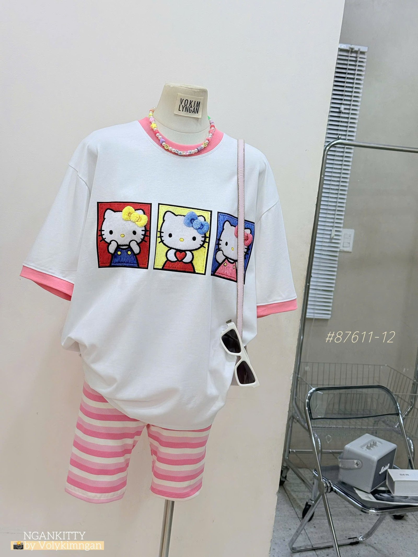 SET HELLOKITTY NỔI BIKER SỌC - Ảnh 2