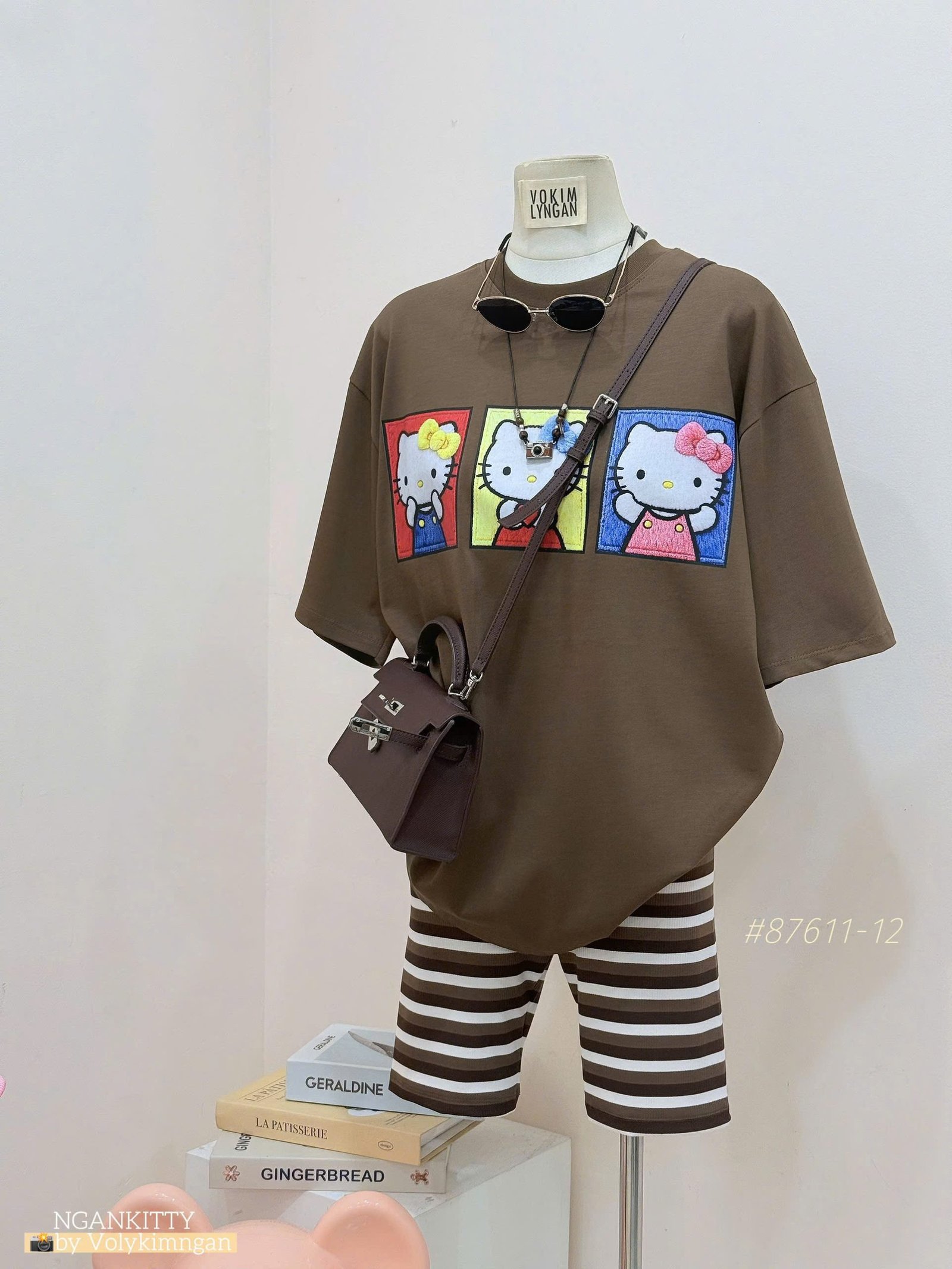 SET HELLOKITTY NỔI BIKER SỌC - Ảnh 3