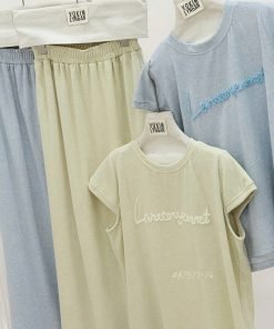 Alternative view of SET ÁO CHỮ THÊU CV DÀI