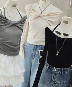 Alternative view of ÁO TD TRỄ VAI CỘT DÂY LOUIS.H