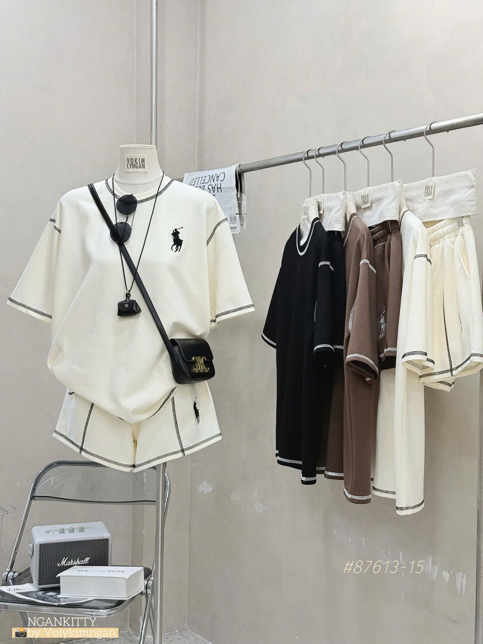 SET POLO LAUREN SHORT SỌC CHỈ - Ảnh 13