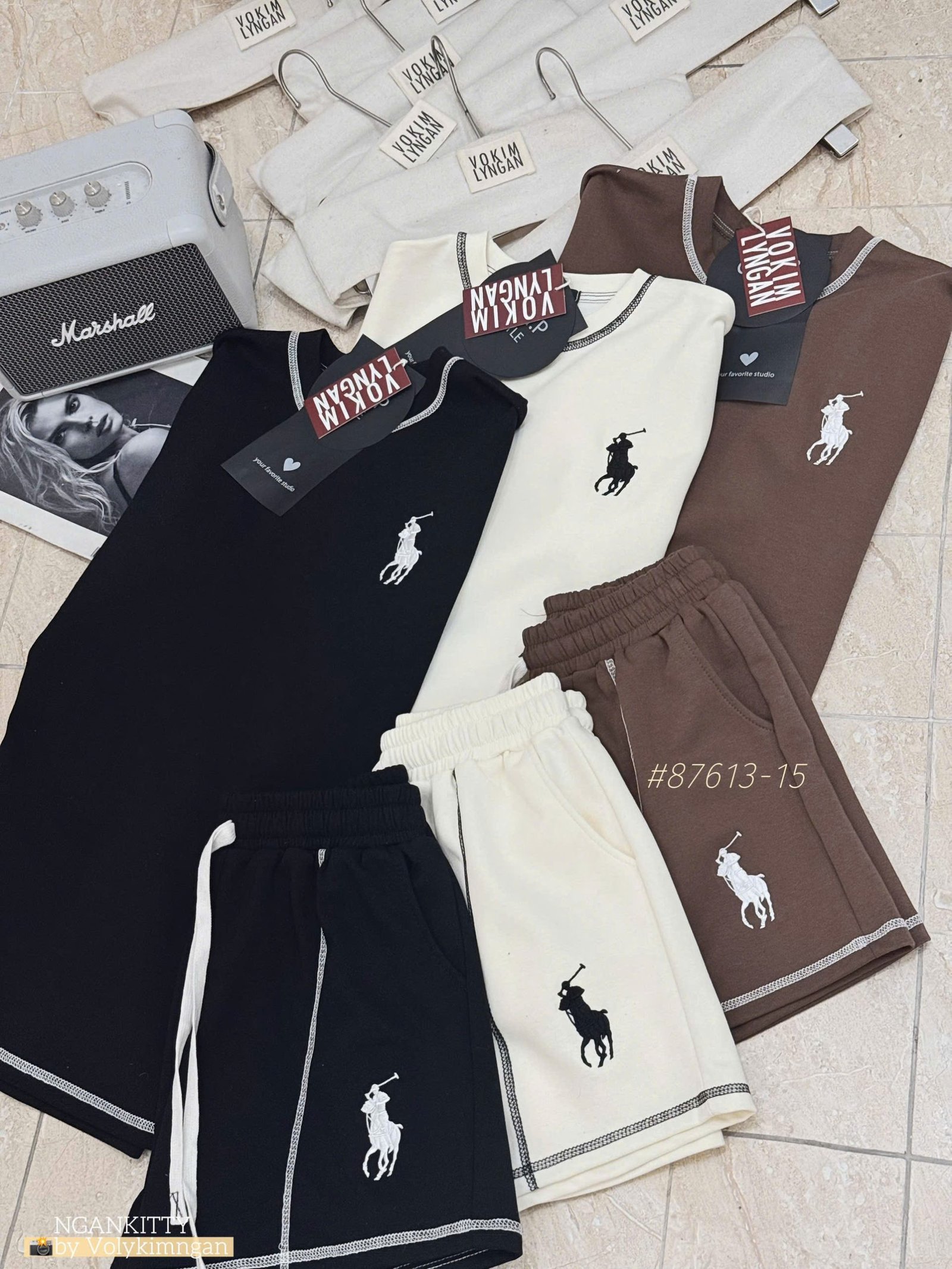 SET POLO LAUREN SHORT SỌC CHỈ - Ảnh 15