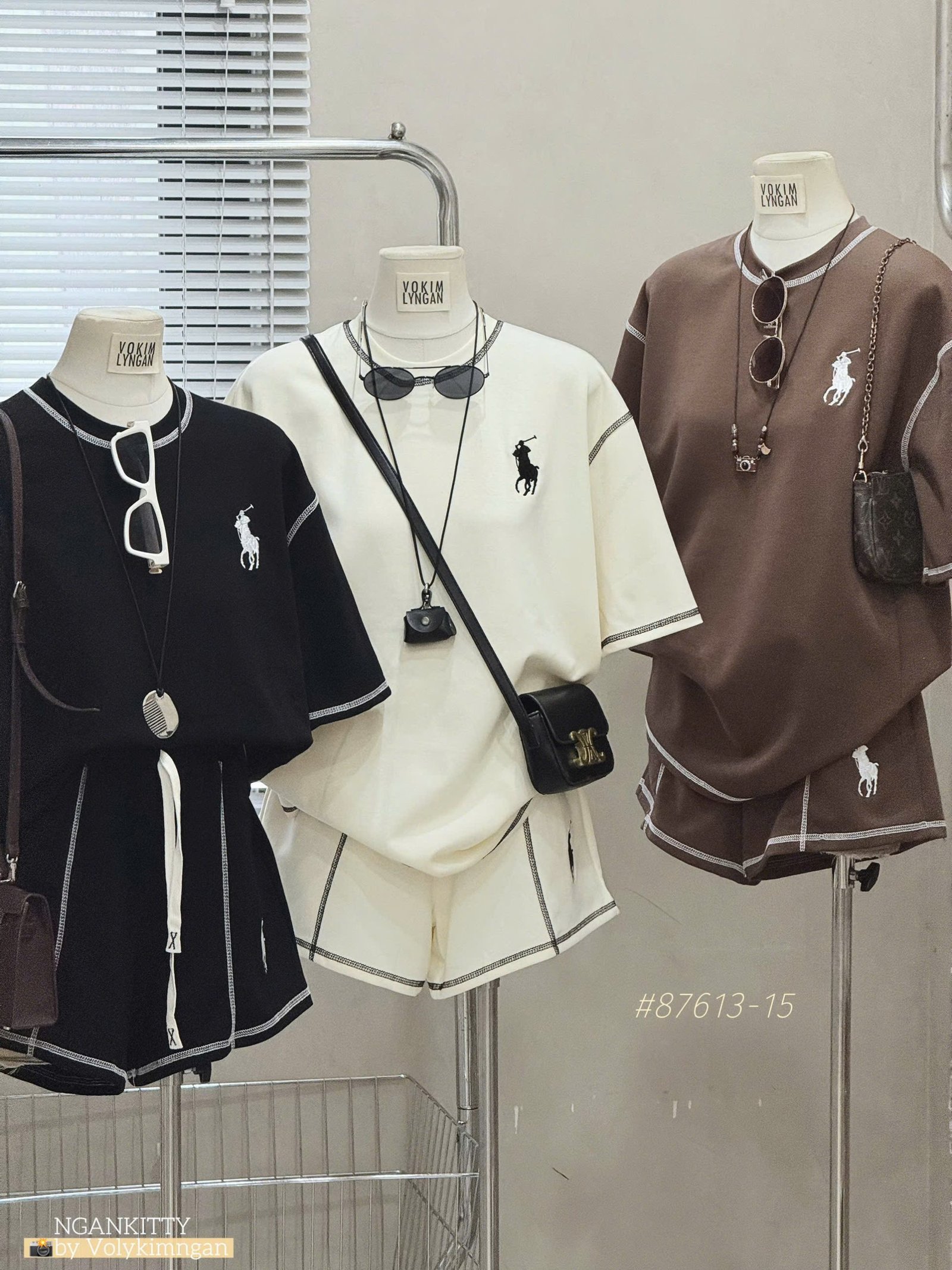 SET POLO LAUREN SHORT SỌC CHỈ - Ảnh 11