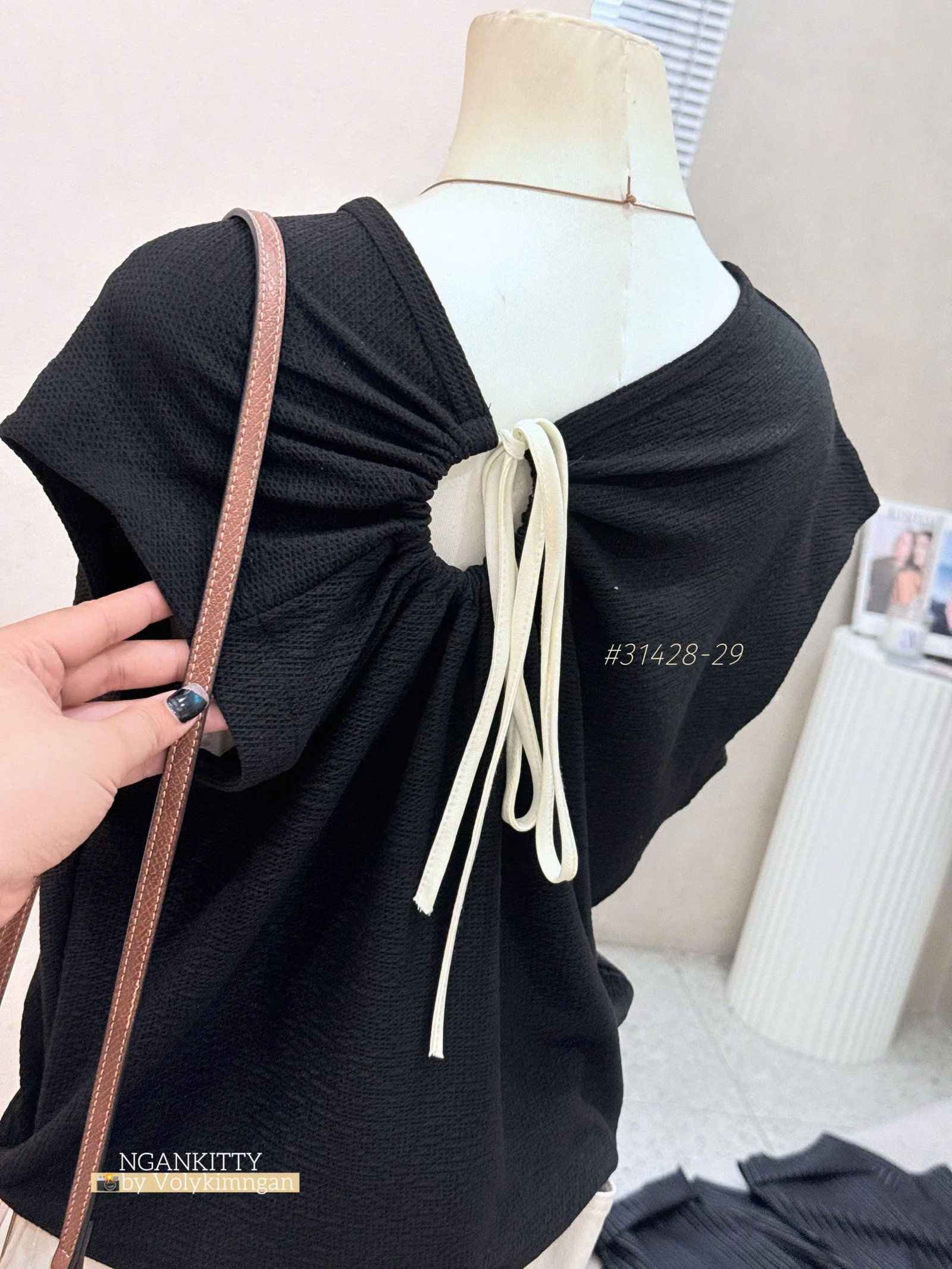 ÁO TAY LIỀN RÚT CỘT LƯNG - Ảnh 6