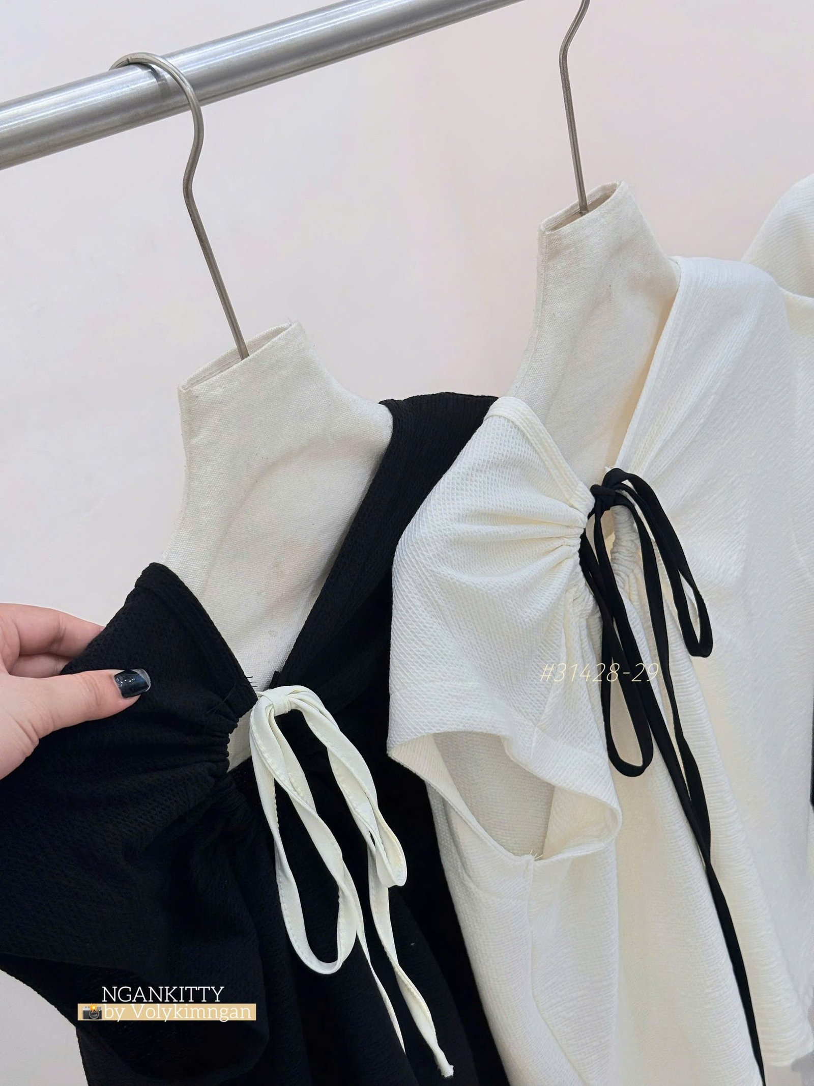 ÁO TAY LIỀN RÚT CỘT LƯNG - Ảnh 2