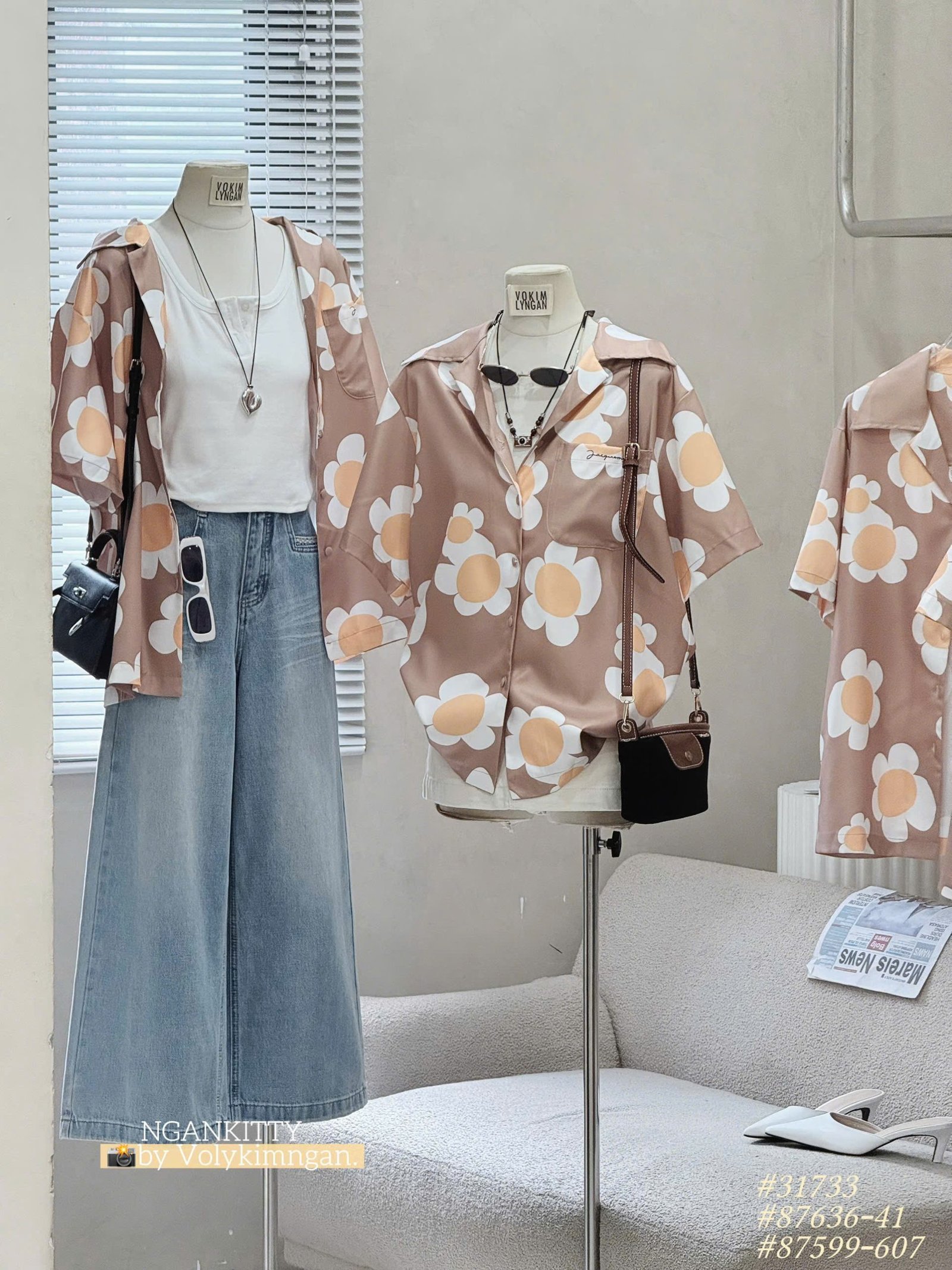 SƠMI BÔNG HOA JACQUEMUS