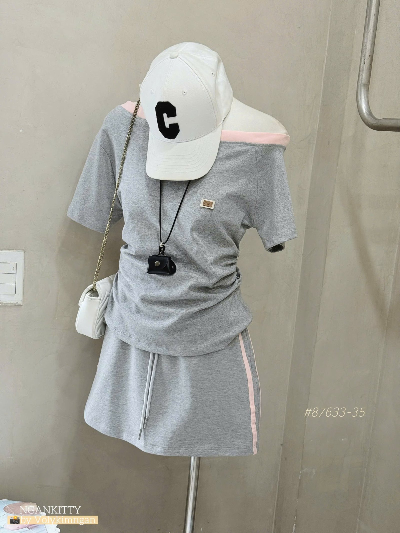 SET CV SỌC HÔNG ÁO BẸT VAI - Ảnh 9