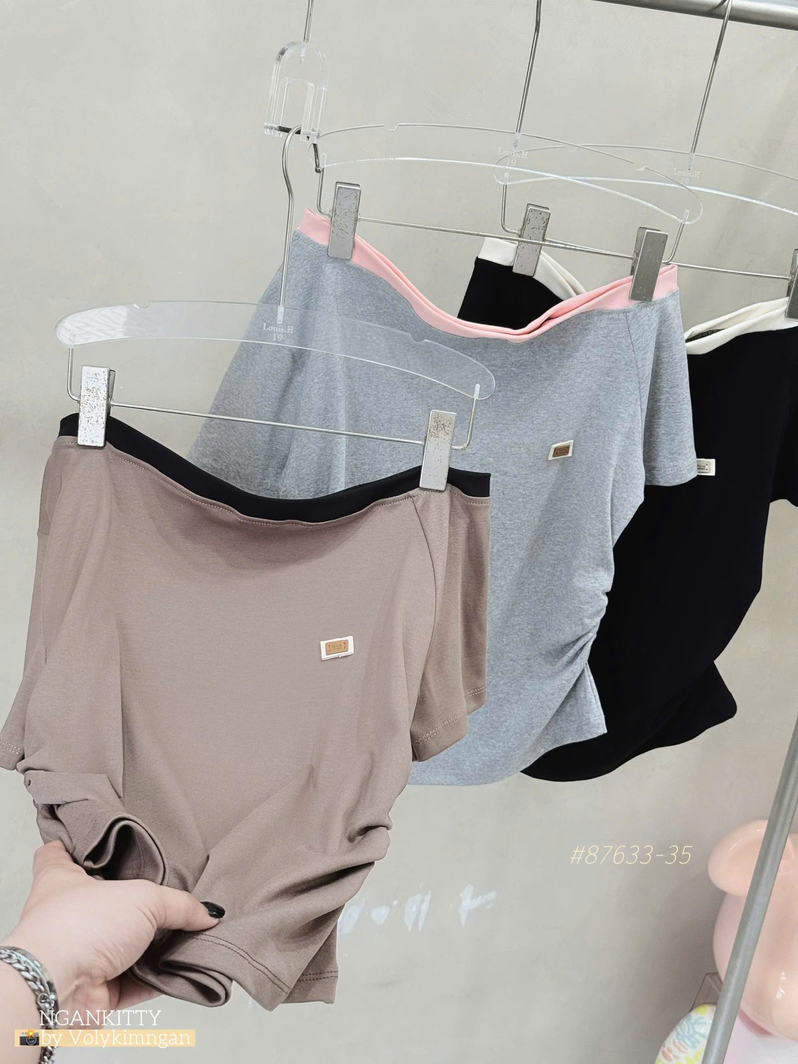 SET CV SỌC HÔNG ÁO BẸT VAI - Ảnh 2