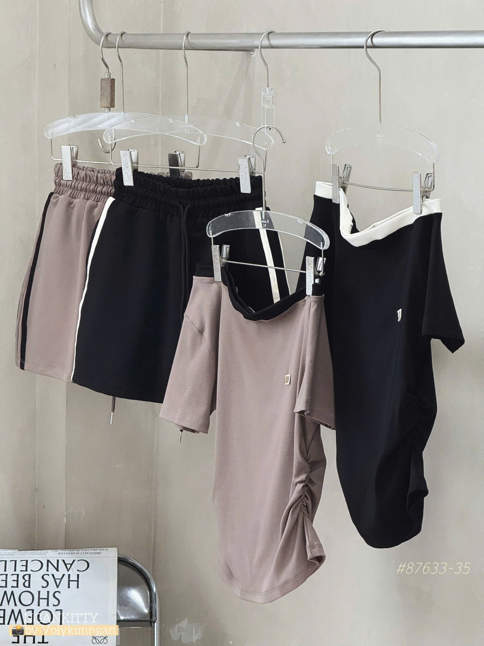 SET CV SỌC HÔNG ÁO BẸT VAI - Ảnh 4