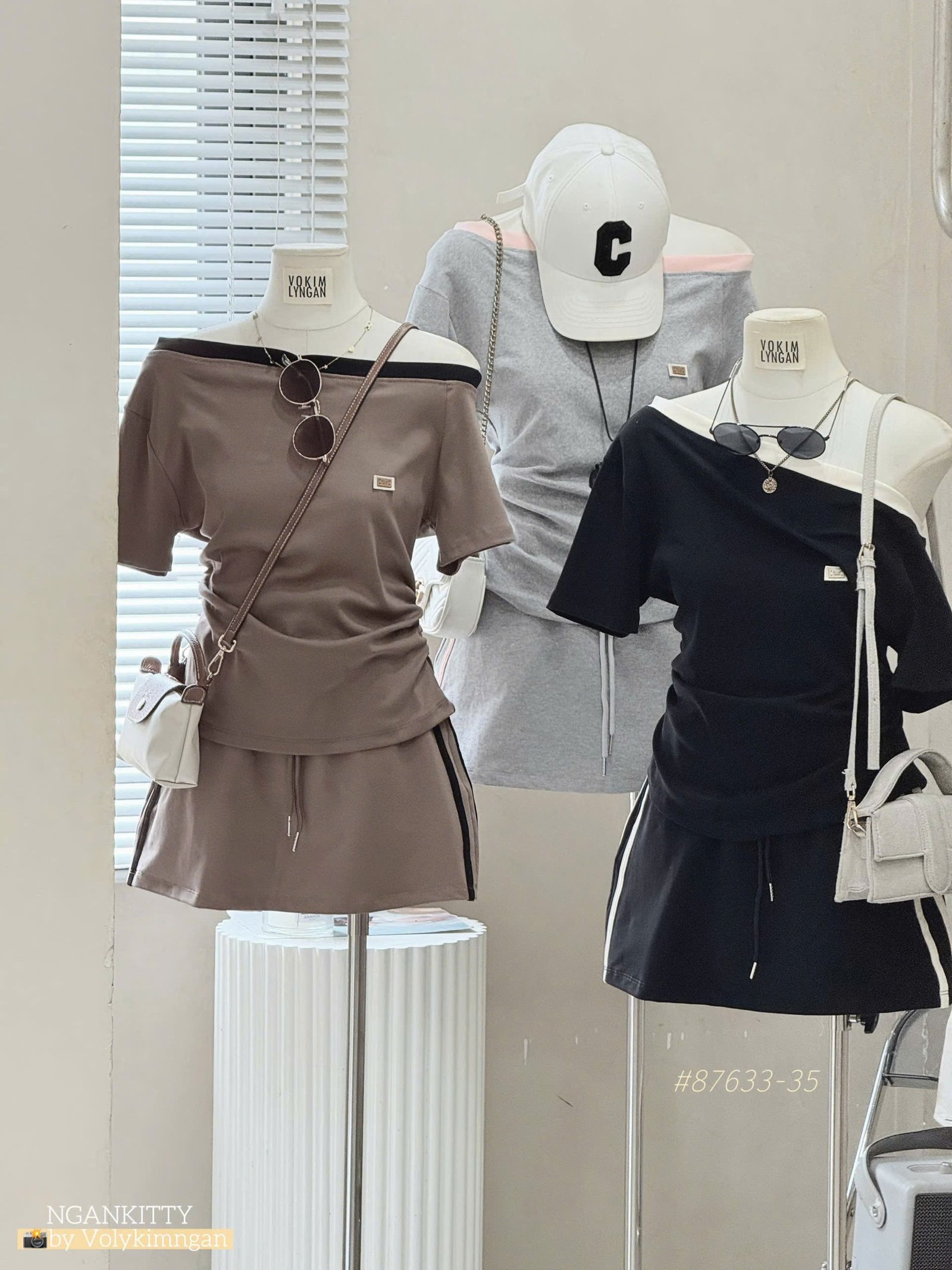 SET CV SỌC HÔNG ÁO BẸT VAI