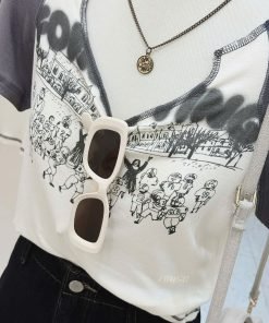 Alternative view of ÁO CHỮ PHỐI TAY VIỀN BIÊN CHỈ