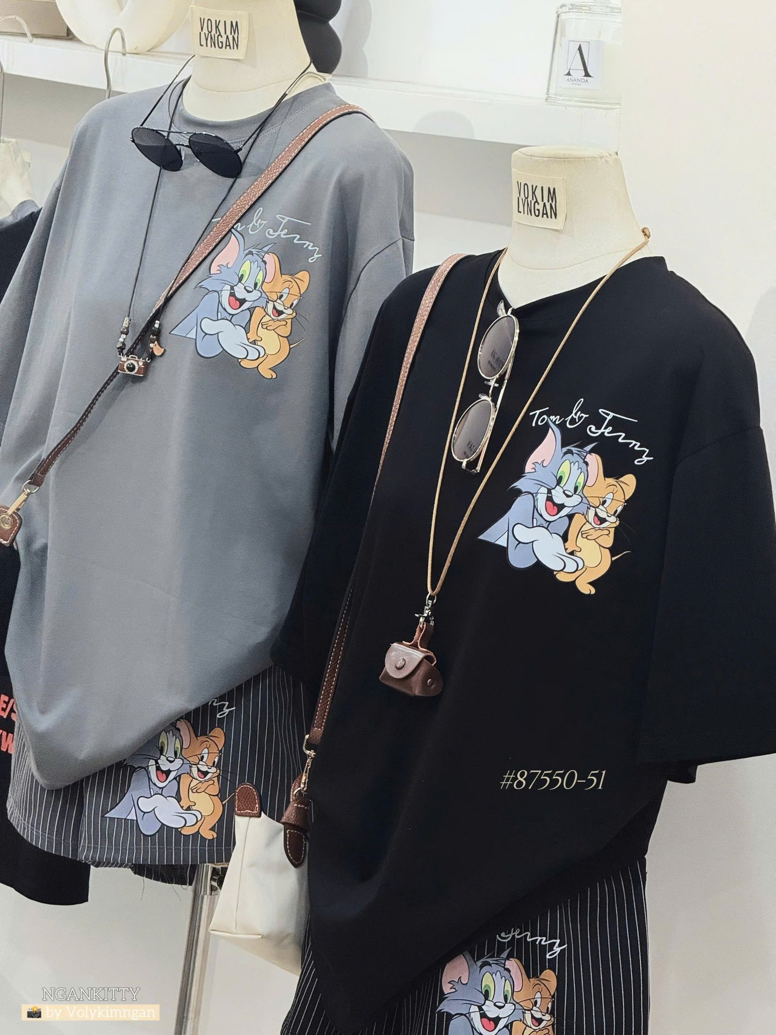 SET TOM&JERRY QUẦN SHORT SỌC - Ảnh 3