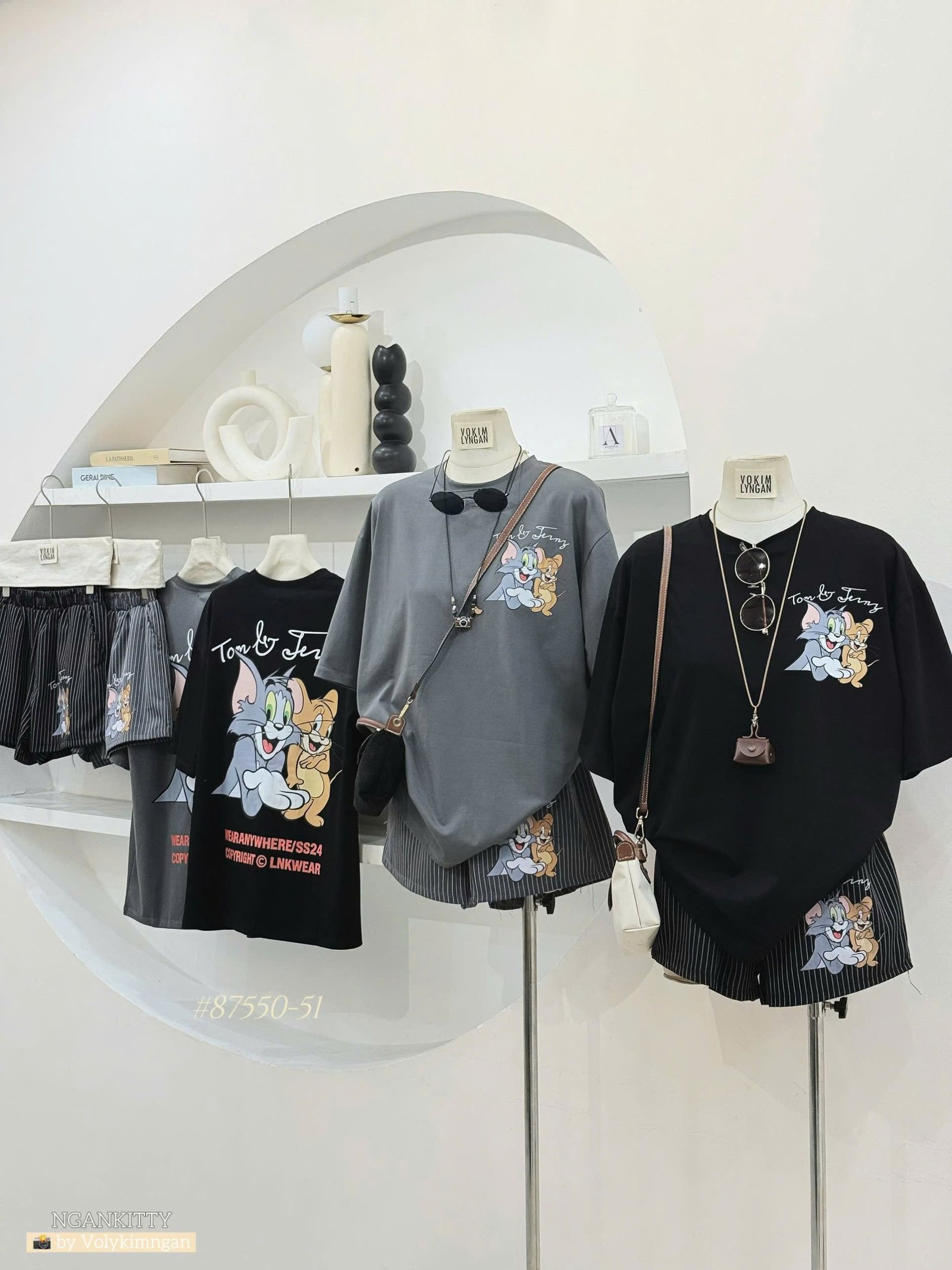 SET TOM&JERRY QUẦN SHORT SỌC - Ảnh 4