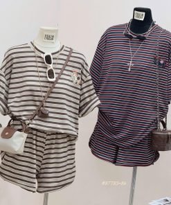 SET SỌC LOGO NGỰA SHORT BẦU