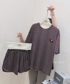 Alternative view of SET SỌC LOGO NGỰA SHORT BẦU