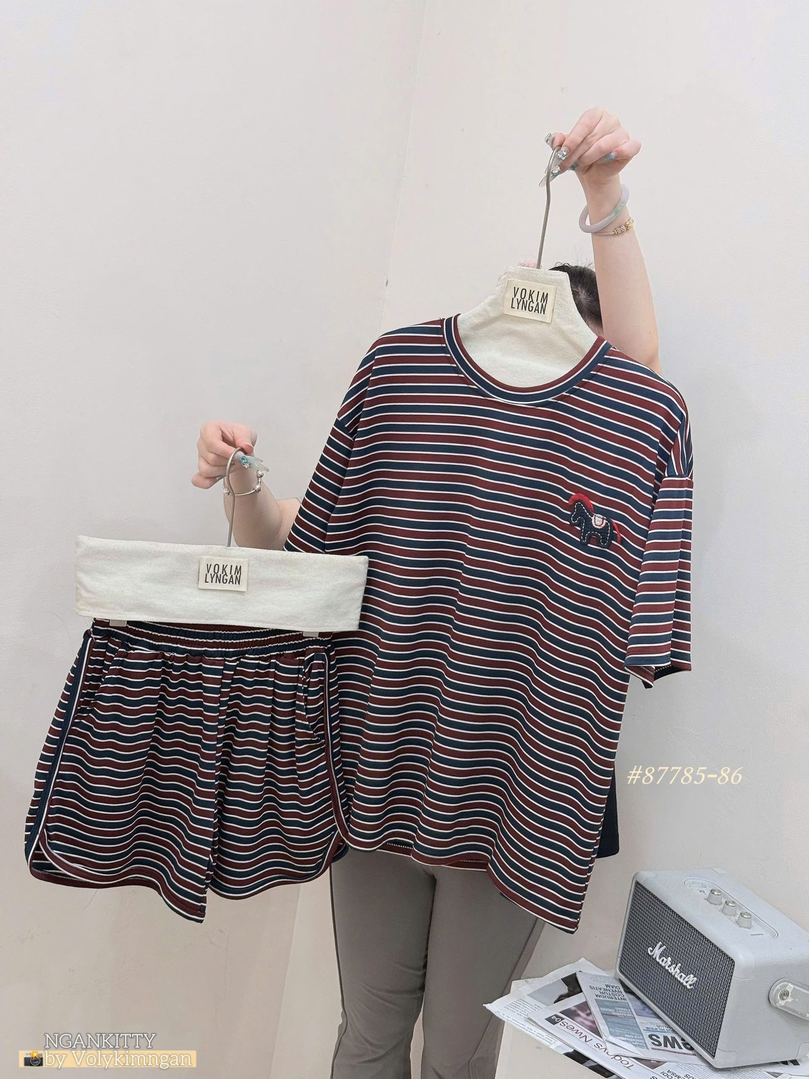 SET SỌC LOGO NGỰA SHORT BẦU - Ảnh 2