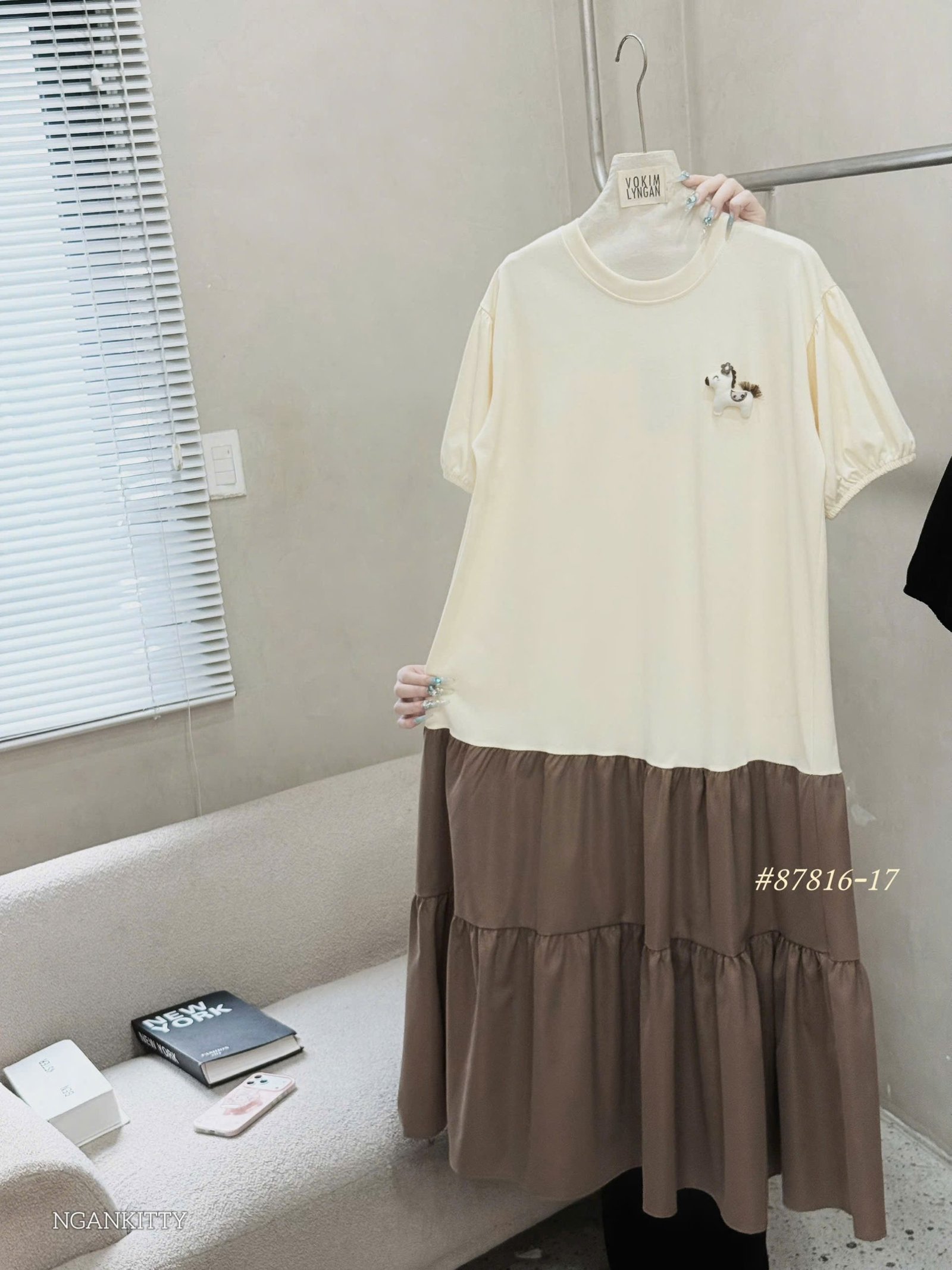 ĐẦM PHỐI 2 TẦNG KÈM CHARM NGỰA - Ảnh 5