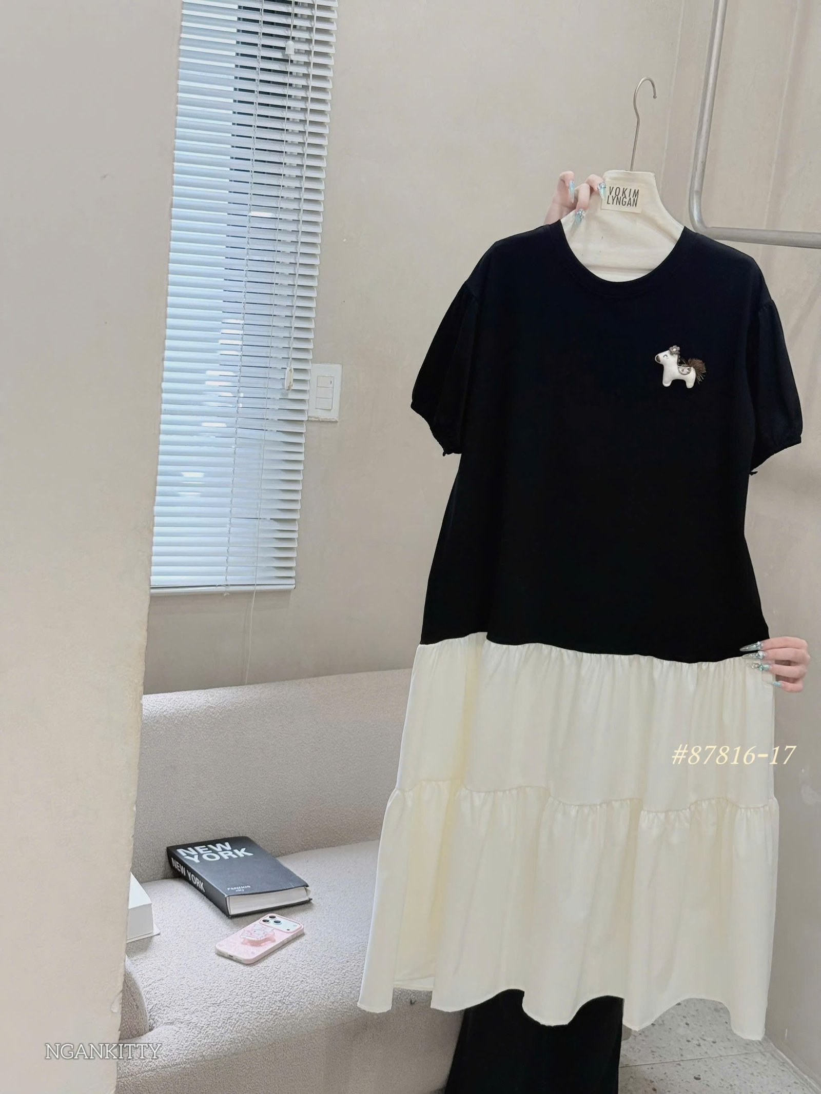 ĐẦM PHỐI 2 TẦNG KÈM CHARM NGỰA - Ảnh 7