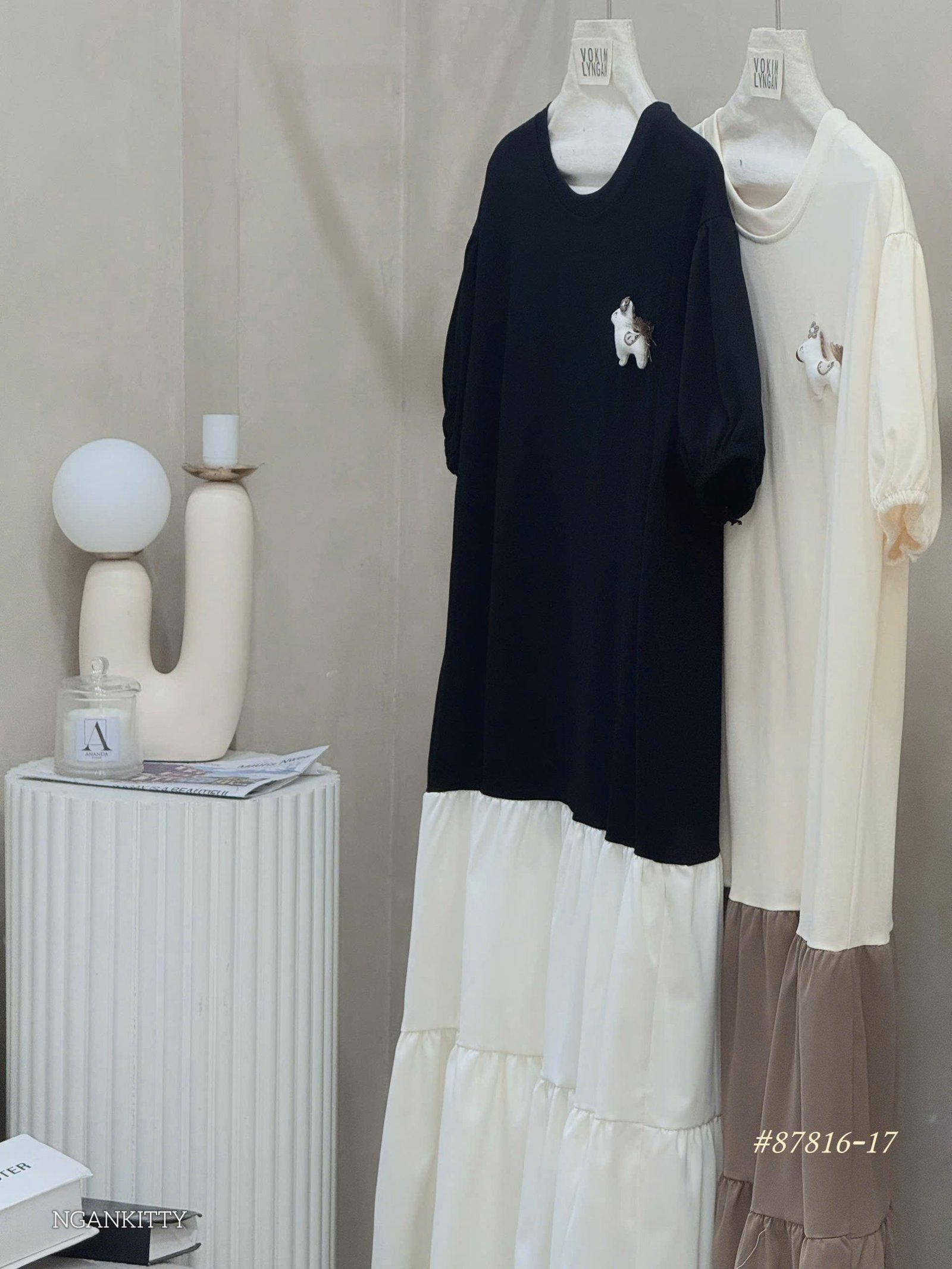 ĐẦM PHỐI 2 TẦNG KÈM CHARM NGỰA - Ảnh 12