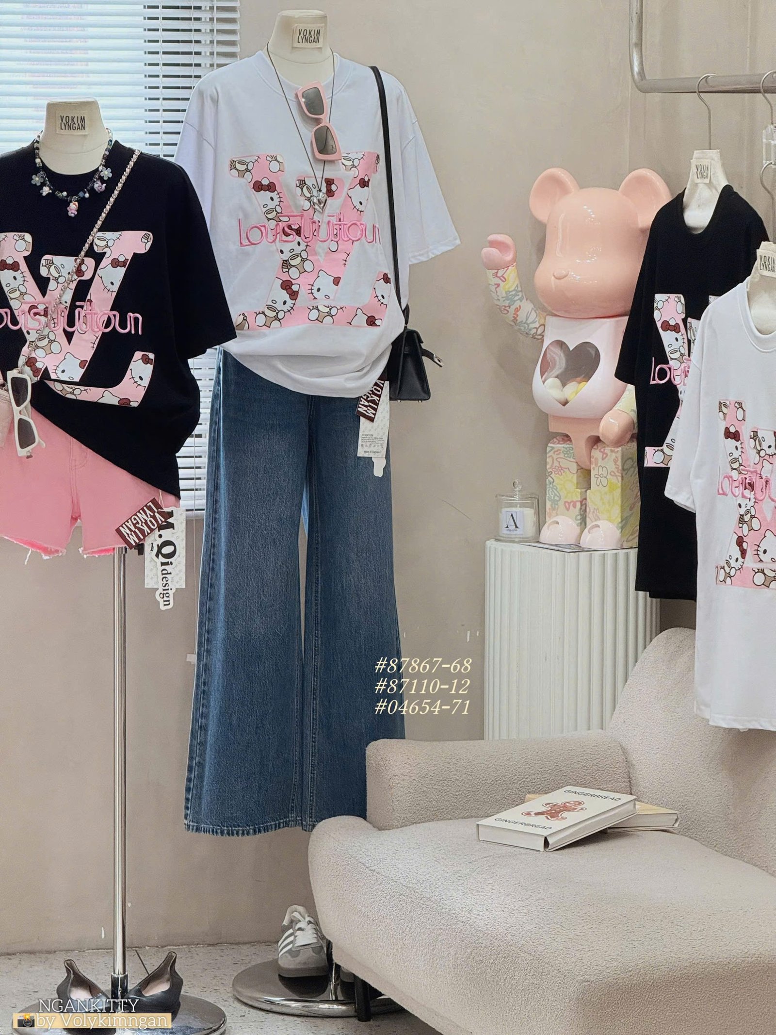 ÁO HELLOKITTY LV THÊU - Ảnh 2