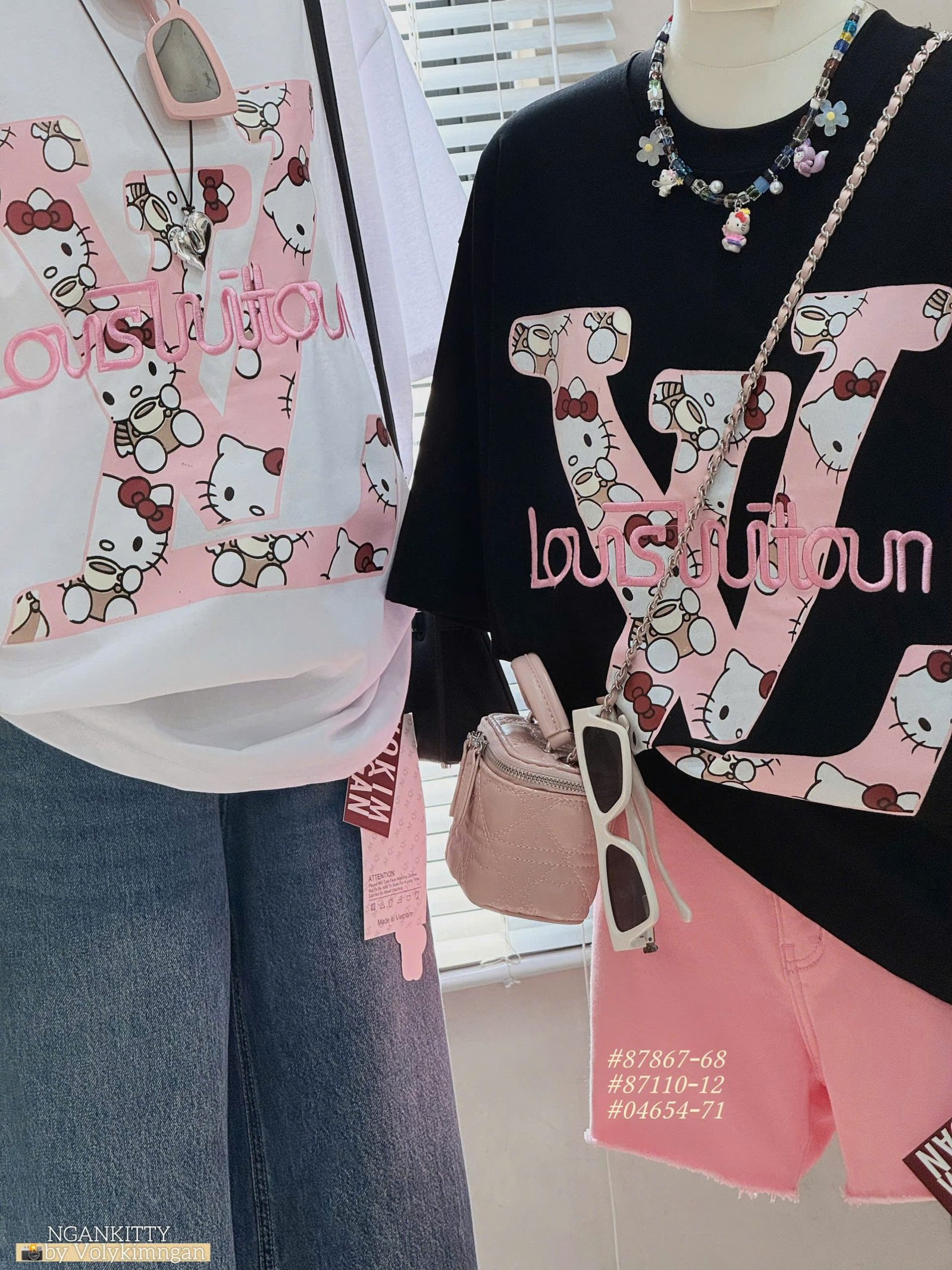 ÁO HELLOKITTY LV THÊU - Ảnh 3