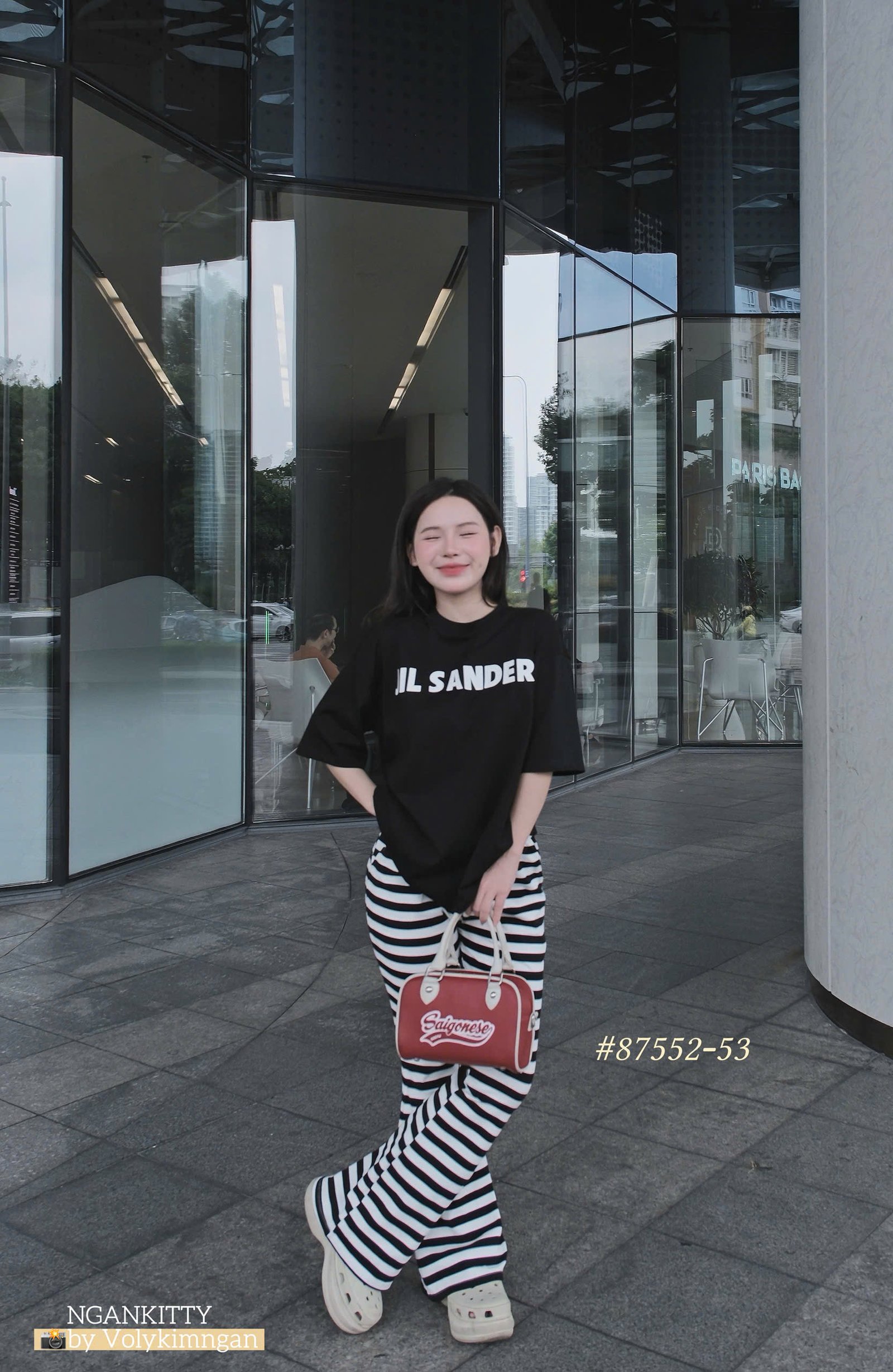 SET JIL SANDER QUẦN LOE SỌC - Ảnh 7