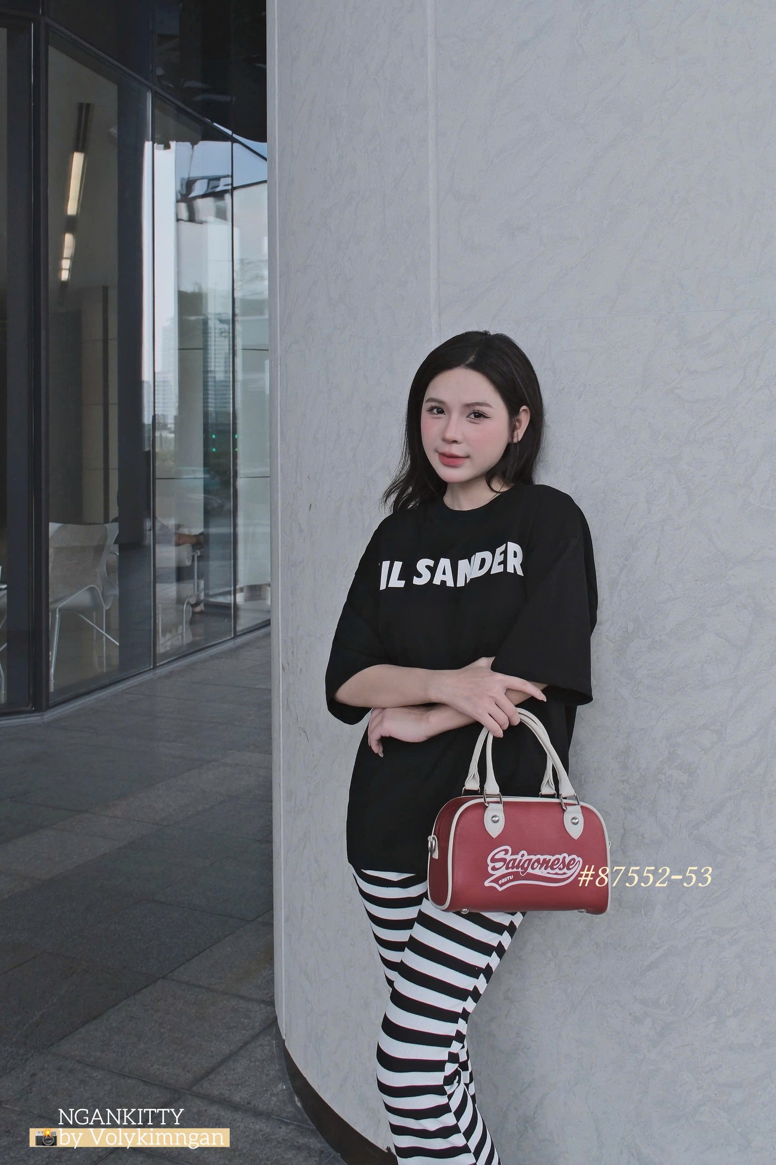 SET JIL SANDER QUẦN LOE SỌC - Ảnh 5