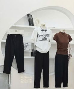 Quần umi baggy lưng chun 2 nút