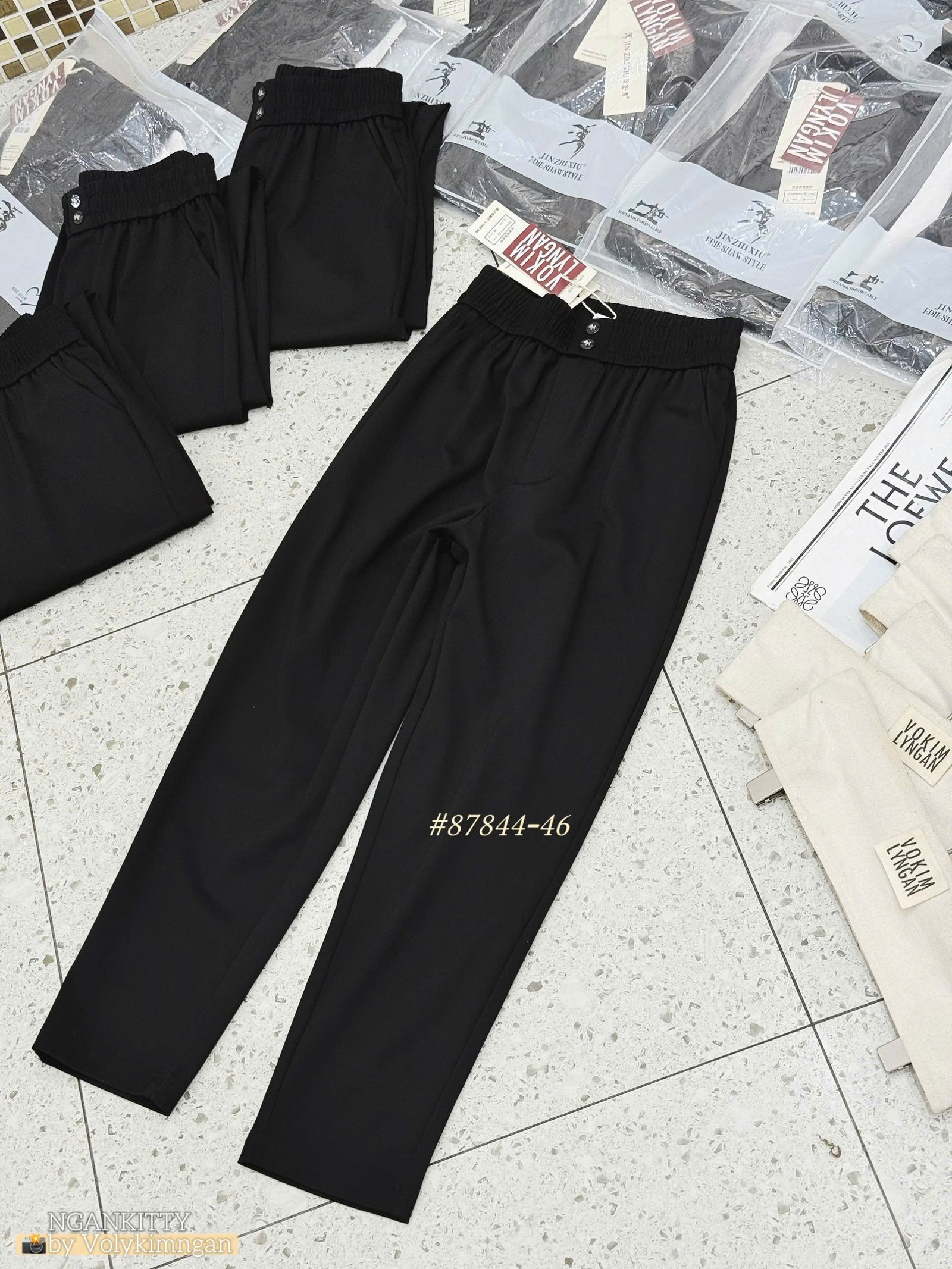 Quần umi baggy lưng chun 2 nút - Ảnh 7