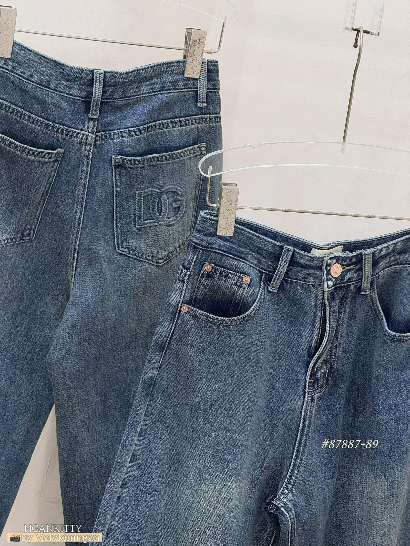 Quần jean baggy túi sau DG - Ảnh 5